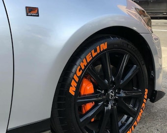 Michelin Permanent Sticker Tire Stickers Tire Letters 1.25'' For All 4 Tires 8pcs