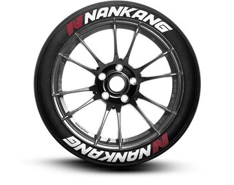 Nankang Permanent Sticker Tire Stickers Tire Letters 1.25'' For All 4 Tires 8pcs