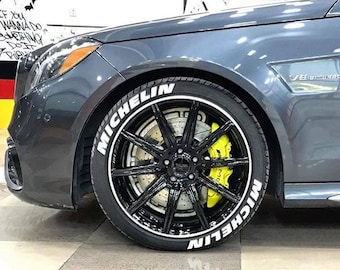 Michelin Permanent Sticker Tire Stickers Tire Letters 1.25'' For All 4 Tires 8pcs