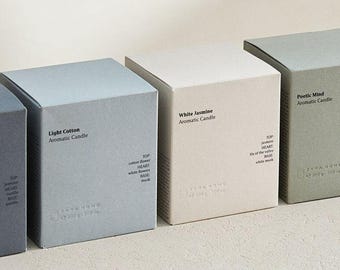 Personalized Handmade Candle Box - Customizable Designs - Natural Candle Boxes - Candle Box for Gifts - Candle Boxes for Home Decor