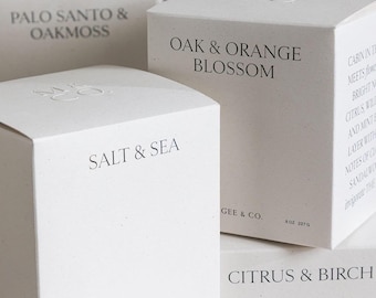 Scatola per candele personalizzata, confezione per candele personalizzata, scatola per candele di lusso con logo, confezione stampata personalizzata, scatola per candele fatta a mano