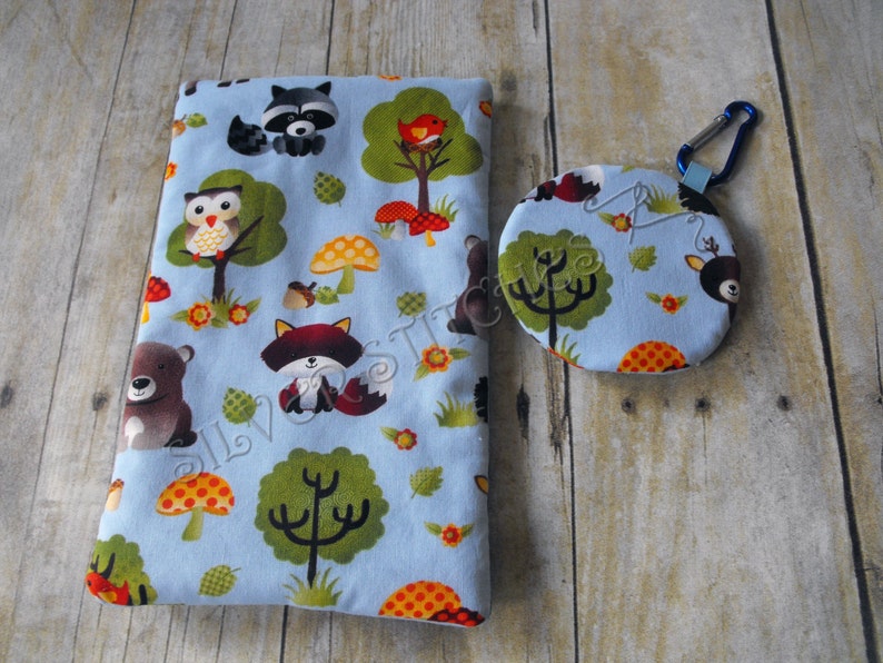 Diaper Bag Accessories Baby Gift Set Forest Animals Pacifier Pod and Wipes Case Set