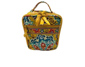 Vera Bradley Provencal Floral Lunch Bag Yellow Floral Retired 2013