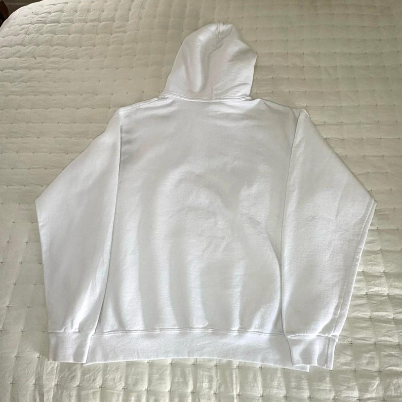 Vintage Disney Mickey Mouse Hoodie Men's L White Fleece image 2