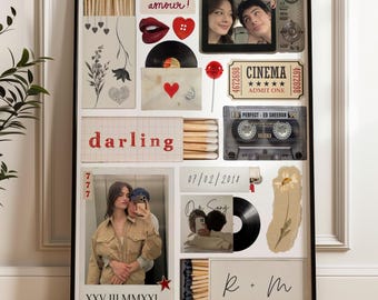 Personalized Matchbox Art Template: DIY Valentine's Gift (Digital Download, Canva Editable)