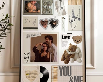 Customizable Matchbox Poster Template: Anniversary Gift (Digital Download)