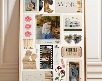 Vintage Matchbox Poster: Neutral Brown (Anniversary Gift, Blank Matchbox, Digital Download)