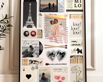 Blank Matchbox Template: Anniversary Gift & Printable Wall Art (Digital Download)