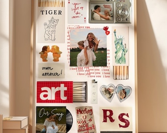 Custom Matchbox Art: DIY Matchbox Templates (Anniversary Gifts, Digital Download)