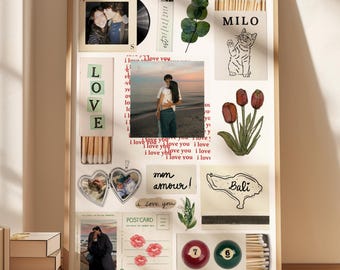 Personalized Matchbox Printable Poster for Couples: DIY Template (Anniversary Gift, Canva Editable Design)