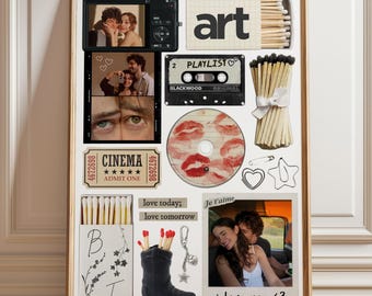 Vintage Matchbox Poster Template: Personalized Couple Poster (Digital Download, Canva Editable)