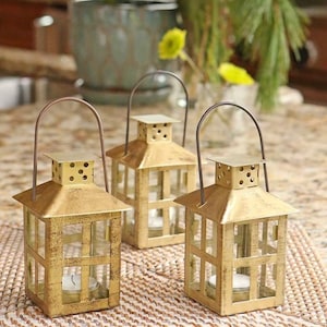 Set of 12 DIY mini Halloween black lanterns, Halloween party, wedding centerpiece, fall wedding favors, autumn wedding reception decorations