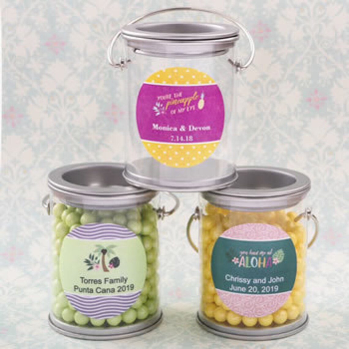 50 Personalized Paint Can Favor Containers Candy Holders Etsy