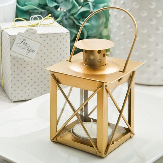 60 Gold Mini Lanterns, DIY, Pick Your Color, Wedding Favors