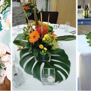 hawaiian wedding centerpieces