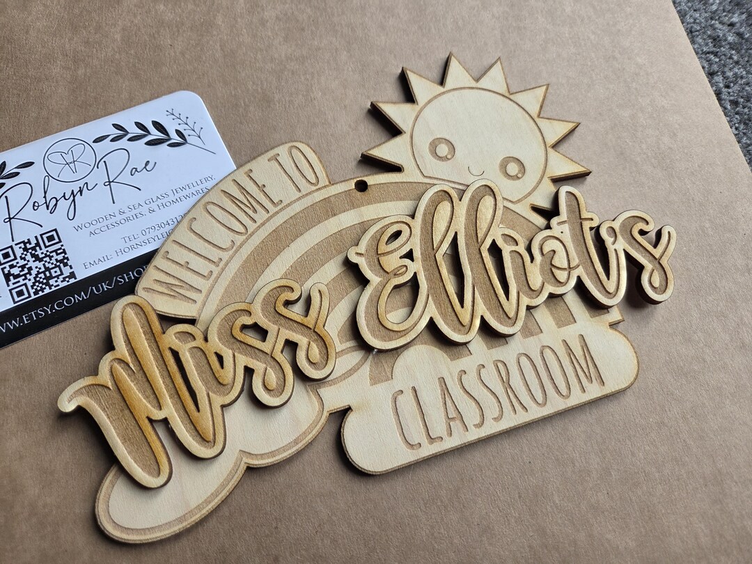 Personalised Classroom Door Sign, Teacher End of Term Gift - Etsy