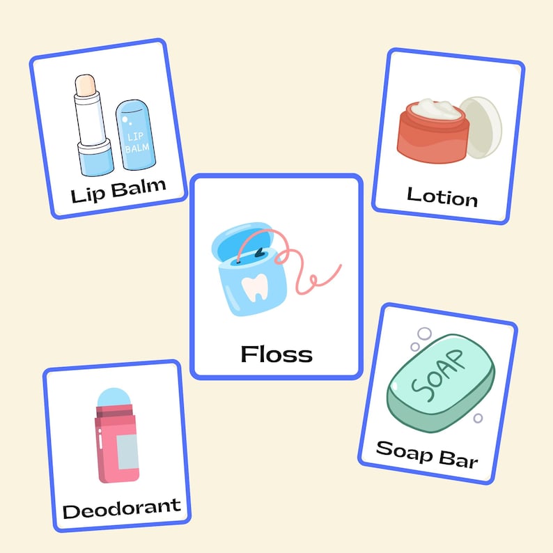 Hygiene Flashcards | 12 Printable Self-care Cards for Kids | Preschool ...