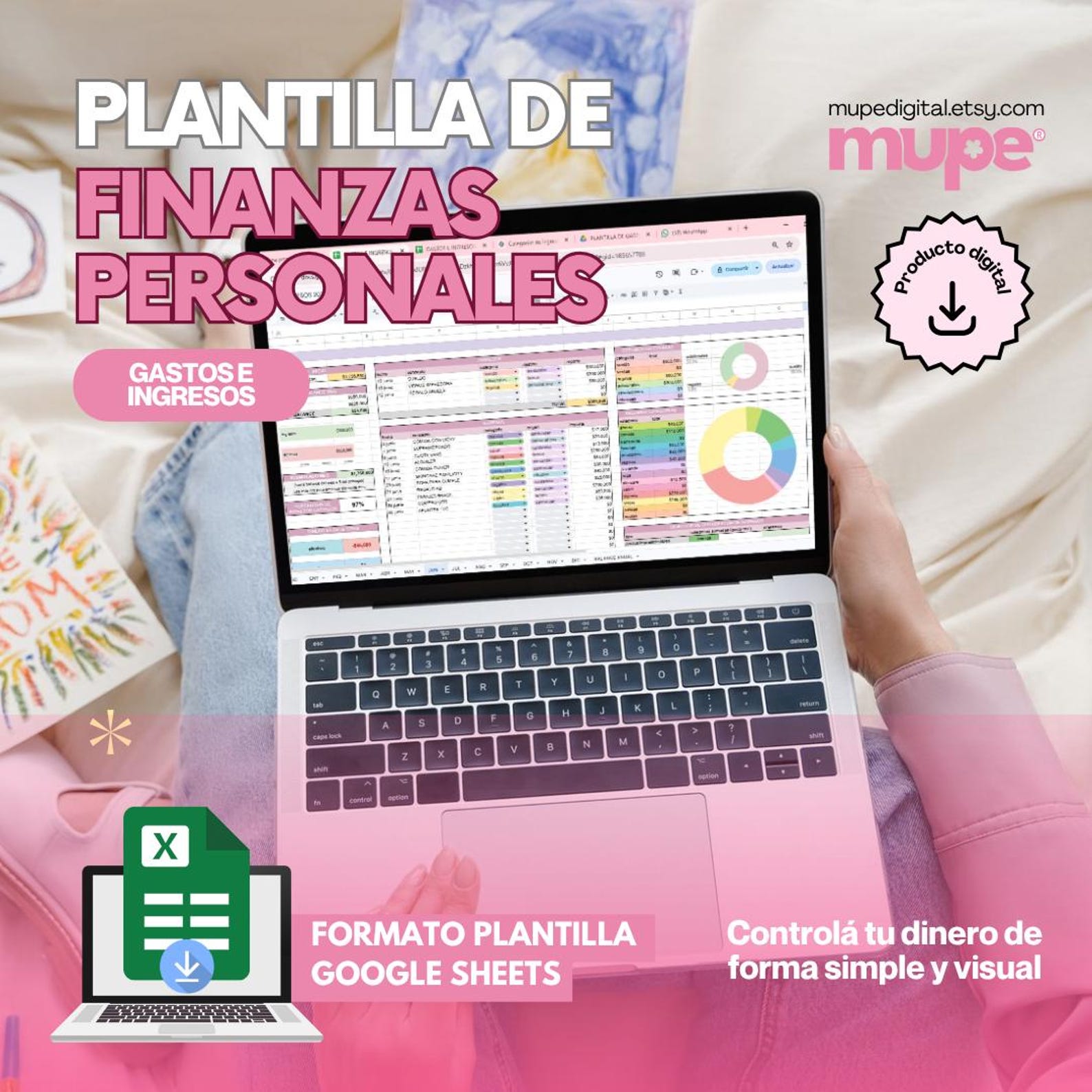 Planilla de Finanzas Personales | Control Total Mensual | Plantilla de ...