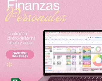 Personal Finance Spreadsheet | Total Monthly Control | Google Sheets Template | Expense and Income Tracking