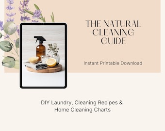 Homemade Cleaning Products Recipe Guide & Cleaning Checklists