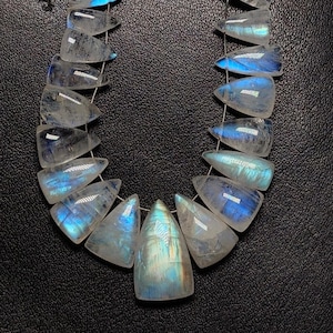 Rainbow Moonstone Briolette Strand: AAA Quality Gemstone Necklace Making