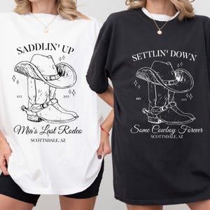 Last Rodeo Bachelorette Shirt - Western Bride Shirt - Cowgirl Bachelorette Party Tee - Custom Rodeo Shirt - Comfort Colors Bride&#39;s Last Ride