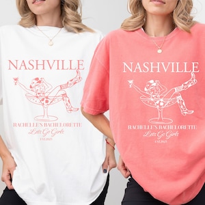 Maglietta da addio al nubilato a Nashville - Maglietta da cowgirl western Let's Go Girls - Maglietta personalizzata per feste per il weekend della Bride Tribe