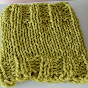 Pistachio Cowl Light Green Infinity Scarf Reversible Chunky Knitted Bulky Merino Wool Winter Accessory Unisex Gift image 4