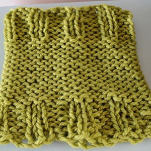 Pistachio Cowl Light Green Infinity Scarf Reversible Chunky Knitted Bulky Merino Wool Winter Accessory Unisex Gift image 5