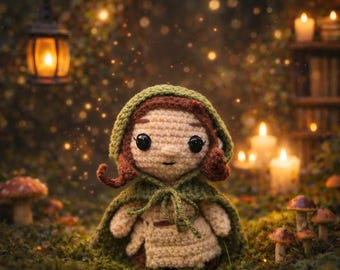Crochet Fantasy Heroine Doll Pattern – Beginner Friendly Amigurumi (PDF Pattern)