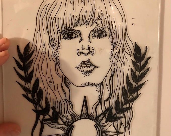 Featured listing image: Custom Simple Glass Painting (Without Frame)