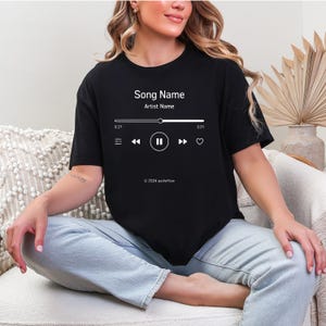 Custom Song Name Shirt Gift For Birthday, Custom Song Name T-Shirt, Custom Favorite Artist Tee, Custom Song Personalised Gift, Birthday Gift