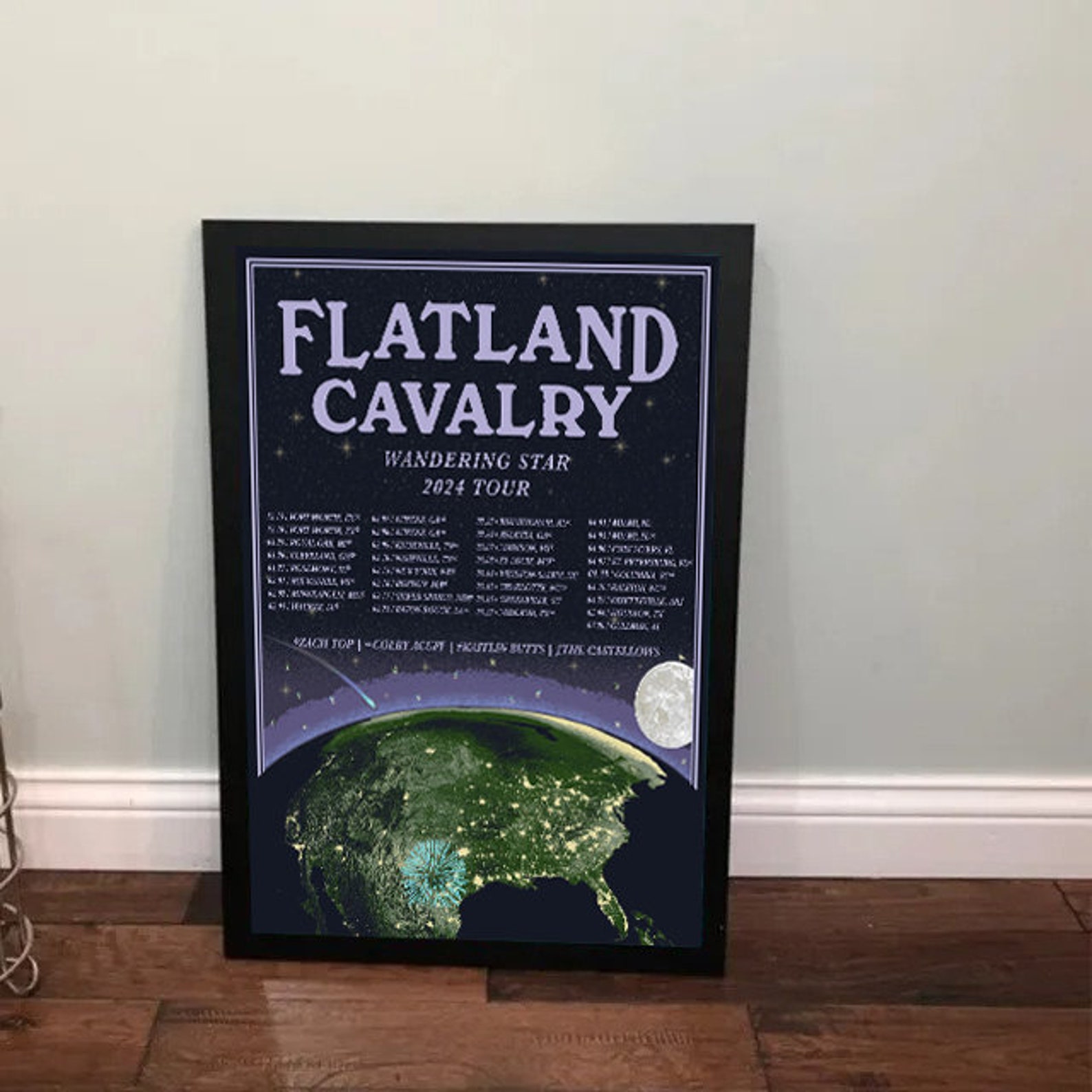 Flatland Cavalry Wandering Star Tour 2024 Poster Print Home Decor Fan