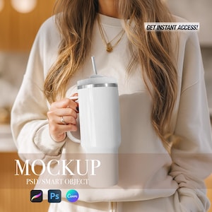 40 oz Tumbler Mockup, Blank 40 oz Tumbler Mock Up, Real Product Mock, POD Tumbler Mockup