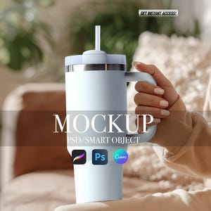 40 oz Tumbler Mockup, Blank White Tumbler  Mock Up, ICP Tumbler, Sublimation Print Tumbler for POD