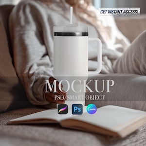 40 oz Tumbler Mockup, Blank 40 oz Tumbler Mock Up, POD Tumbler Mockup, Tumbler Template