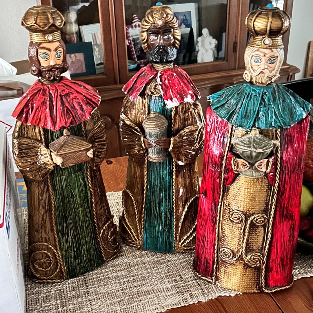 Three Wise Kings Paper Mache - Etsy