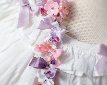 Flower Sonata - SD / large cross-body artisan piece