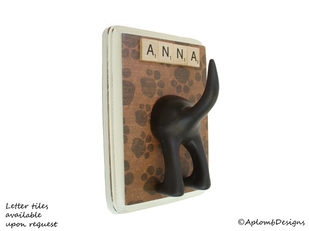 Leash Holder Single Tail Paw Paws Personalize It With Etsy