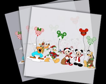 Disney Christmas DTF Transfer, Cute Christmas Ready To Press, Disney Lover Gift Direct To Film, Disney Trip Dtf Print for Shirts