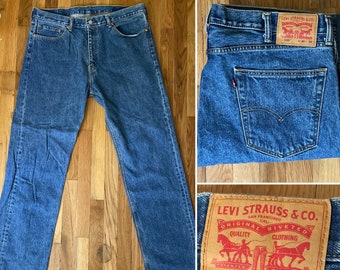 1990s Vintage Levi’s Blue Denim 505s  W 40  Big and Tall  Excellent Condition