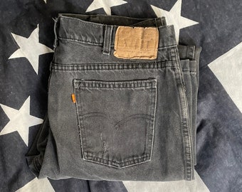 Black Levis 517 Jeans 90s Bootcut Levi Jeans Flared Denim Pants  