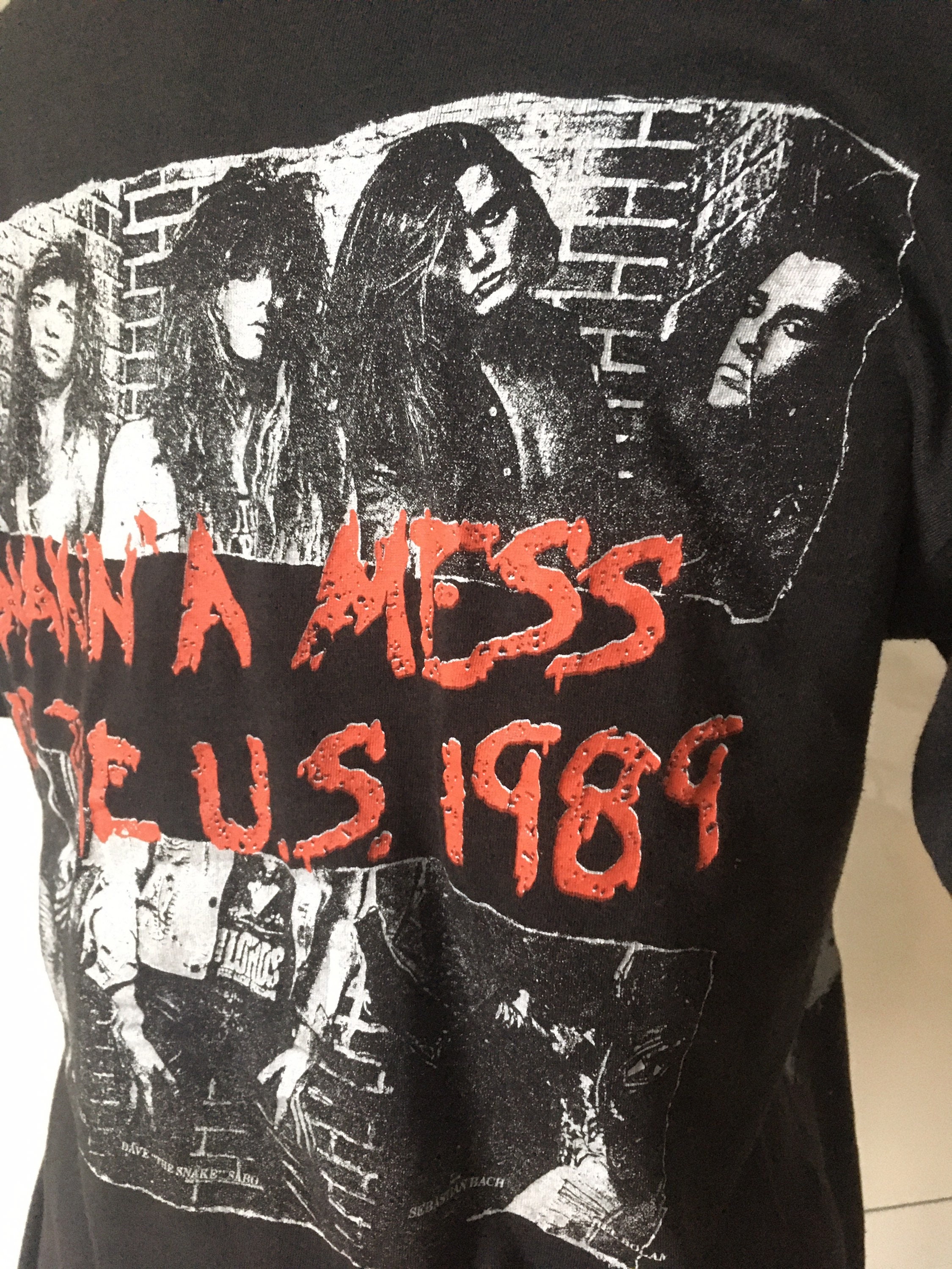 1989 Vintage SKID ROW Tour Shirt / Concert Tee / Tshirt / Etsy