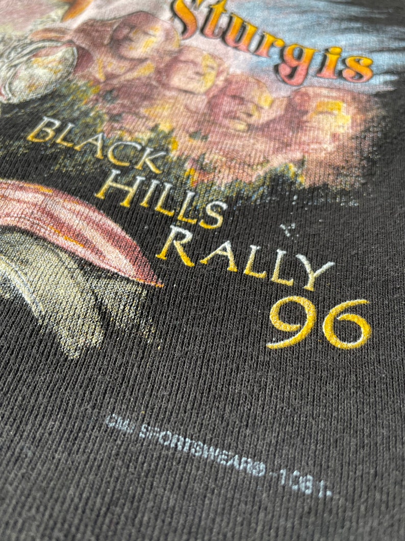 1996 Vintage STURGIS Black Hills Rally Tank Top Lady Tank Harley Davidson Biker Tee image 5