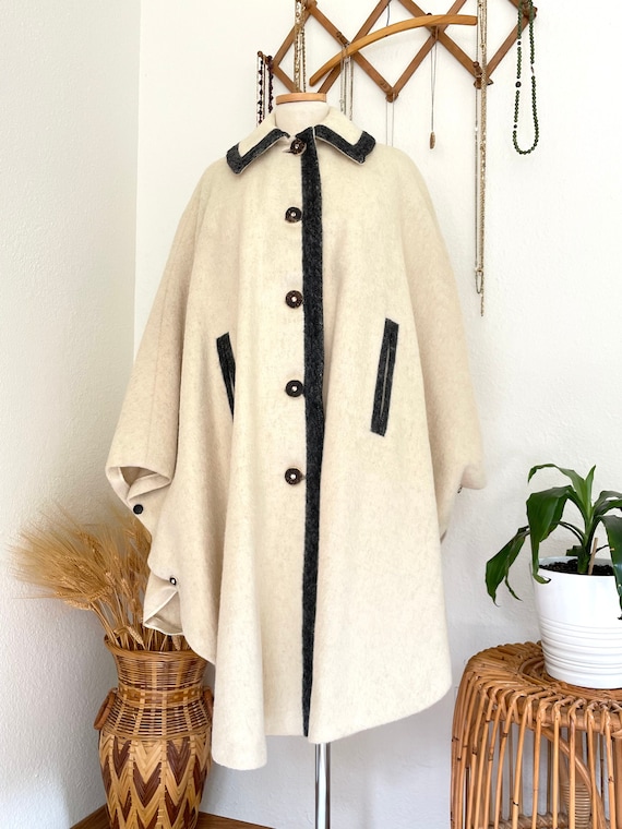 Vintage loden plankl cape - Gem