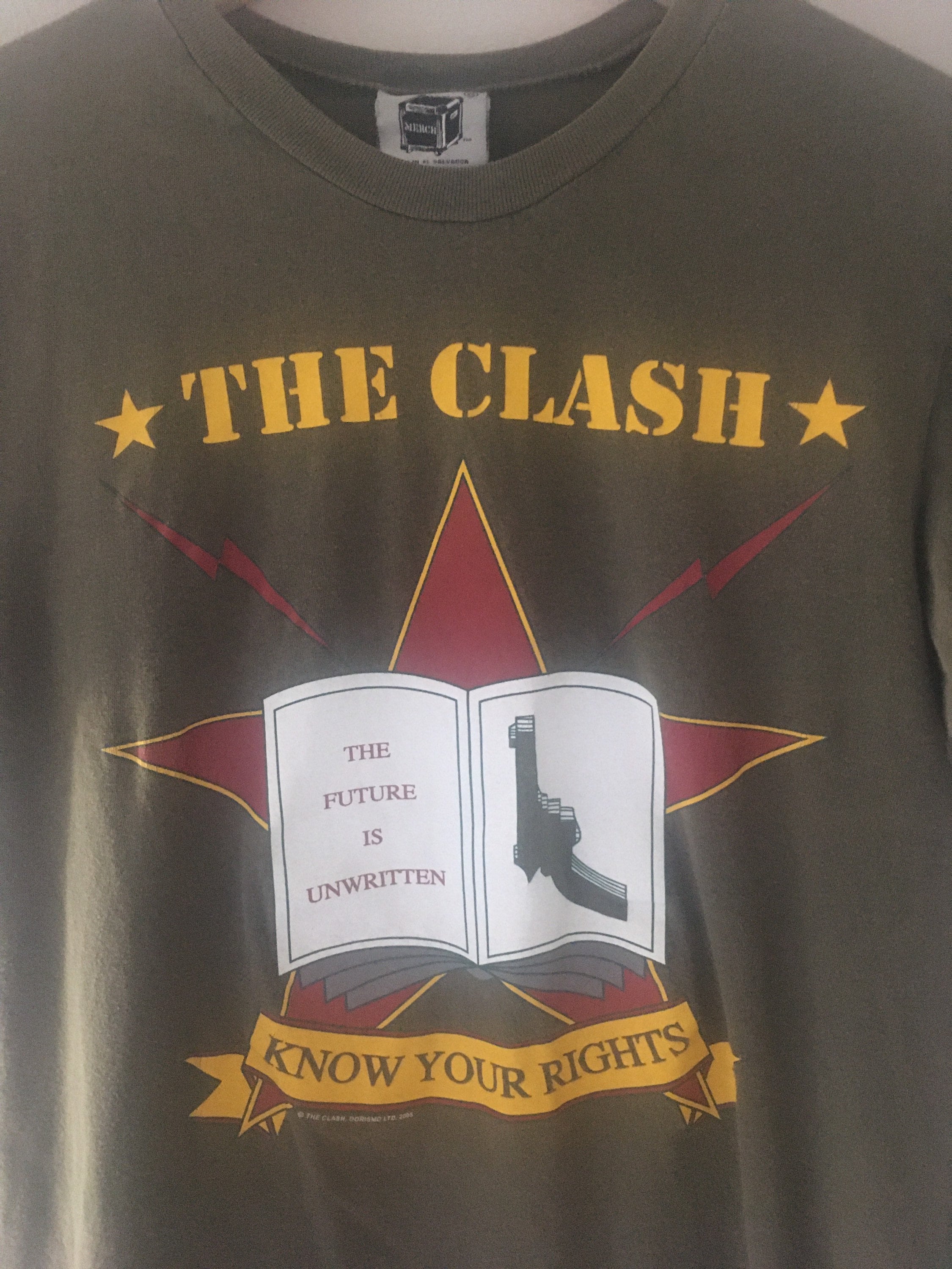 Vintage the Clash Combat Rock Tour Shirt - Army Green - Etsy