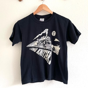 Vintage The Knitters Band Tour Shirt: Rock Island Line Graphic (Youth Medium)