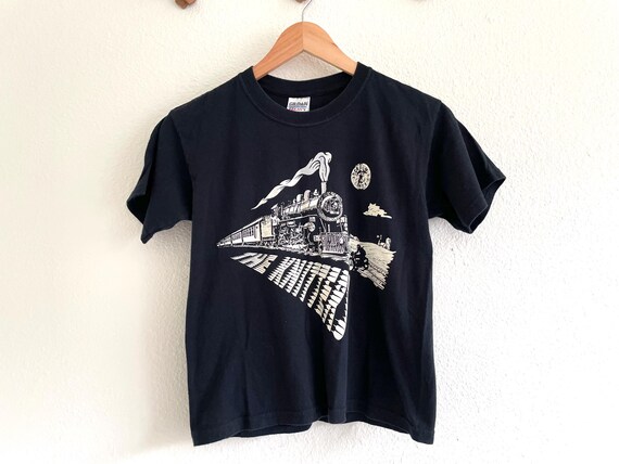 Vintage the Knitters Band Tour Shirt: Rock Island Line Graphic