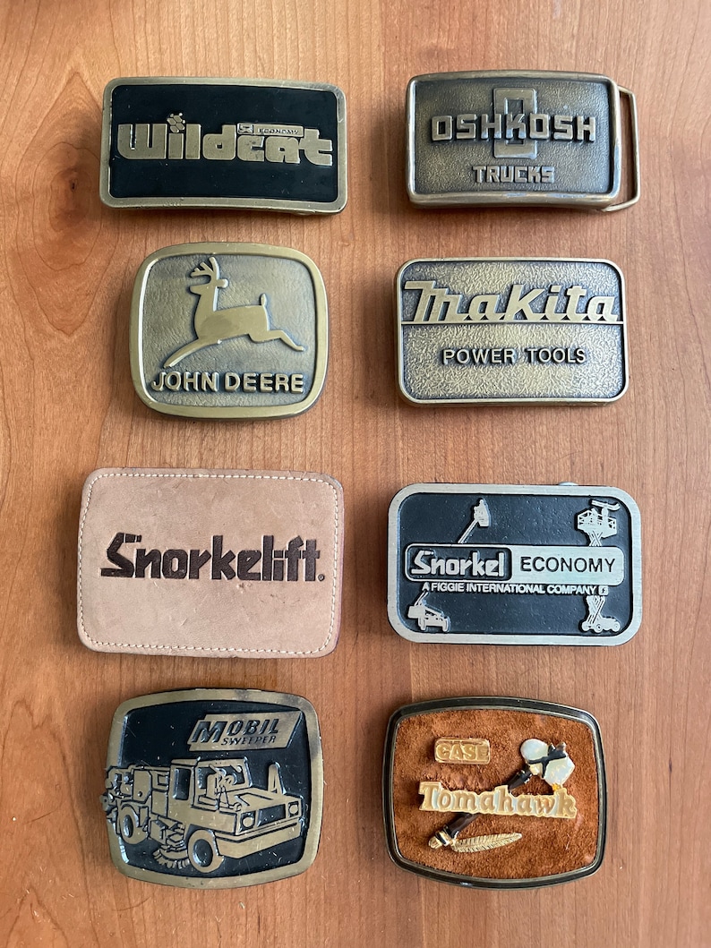 Vintage Power Tools and Heavy Equipment Belt Buckles / Wildcat Etsy