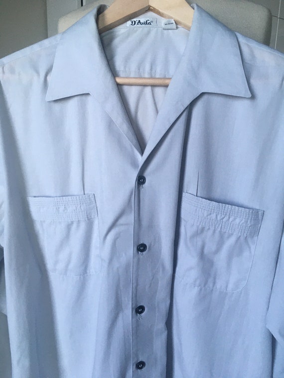 1980s Vintage Tailored DAVILA Mens Cabana Shirt /… - image 5